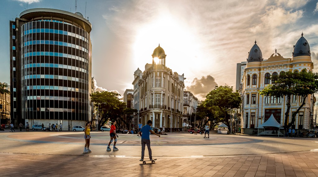 Recife Antigo praça do Marco Zero Pernambuco