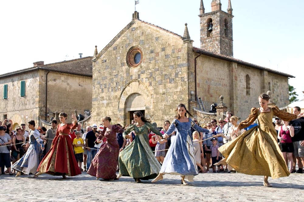 Festa Medieval de Monteriggioni, Siena, Toscana, Itália Festa Medieval de Monteriggioni, Siena, Toscana, Itália