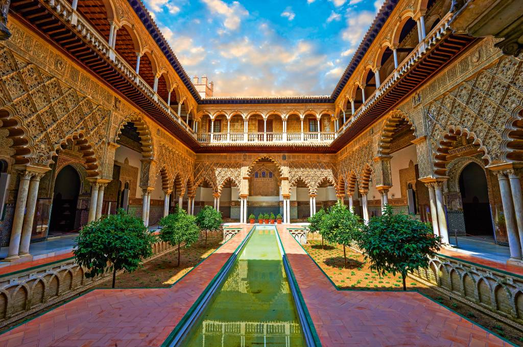 Pátio das Donzelas, Real Alcázar, Sevilha, Espanha