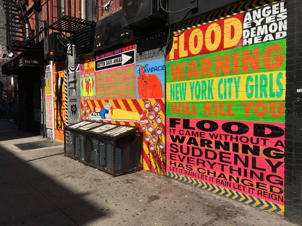 Parede em beco de Nova York, onde Anitta usou como cenário para o clipe de sua música Na Paradinha