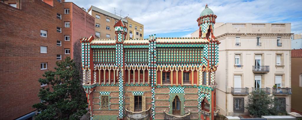 Casa Vicens de Gaudí em Barcelona, Espanha