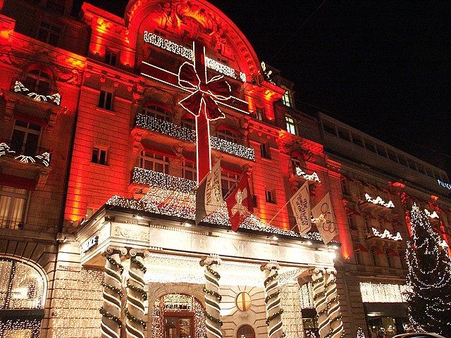 Mercado de natal, Lausanne, Suíça