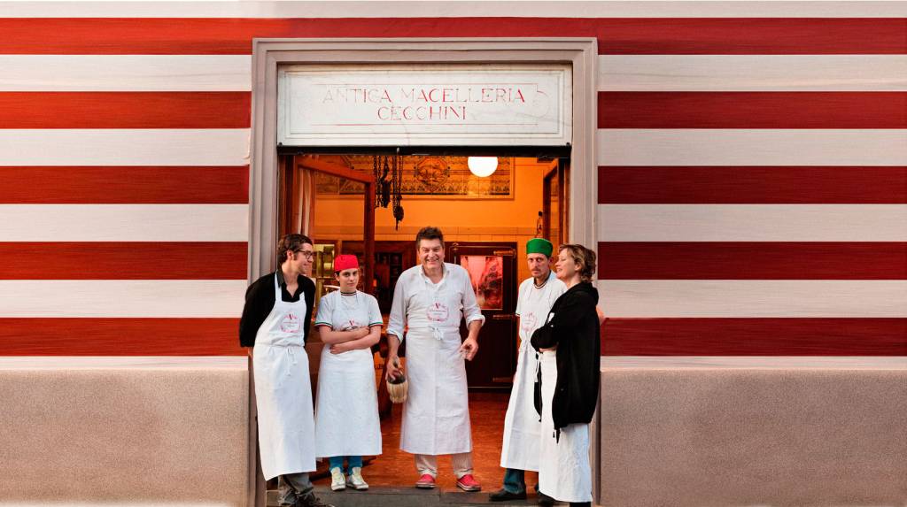 L’Antica Macelleria Cecchini, Panzano in Chianti, Chianti, Toscana, Itália
