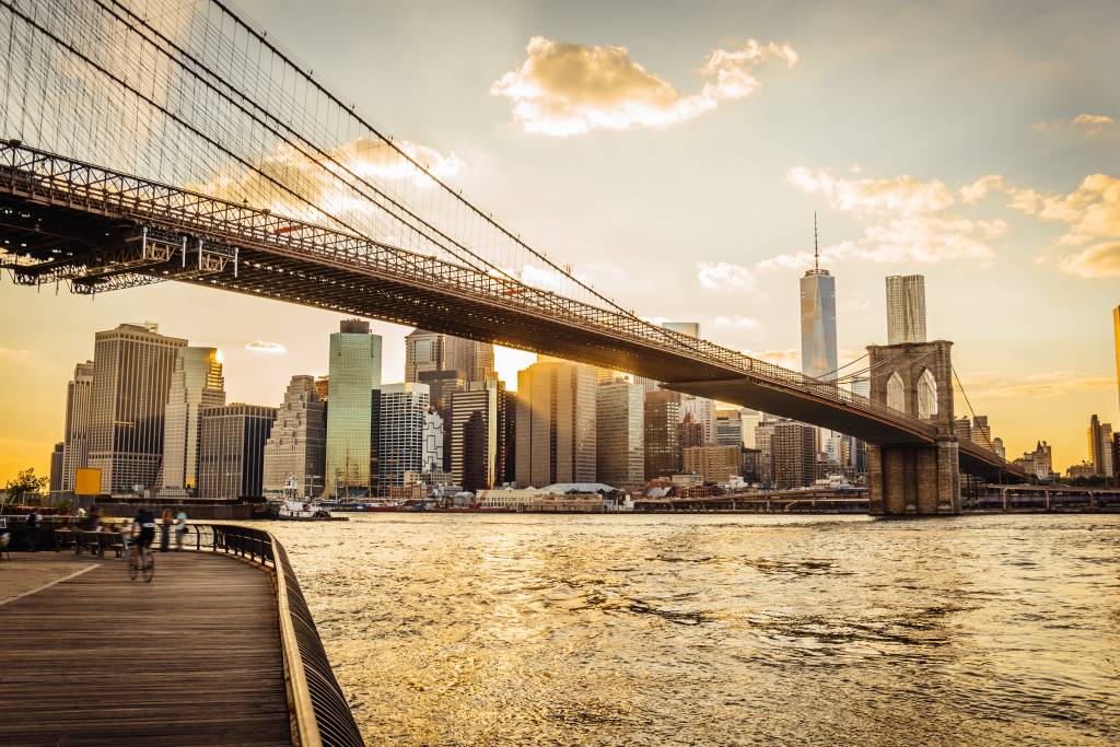 Ponte do Brooklyn em Nova York