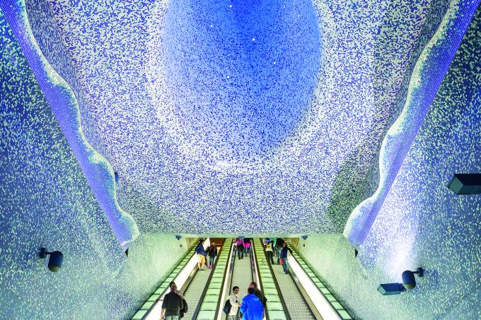 Estação de metrô Toledo, Nápoles, Itália