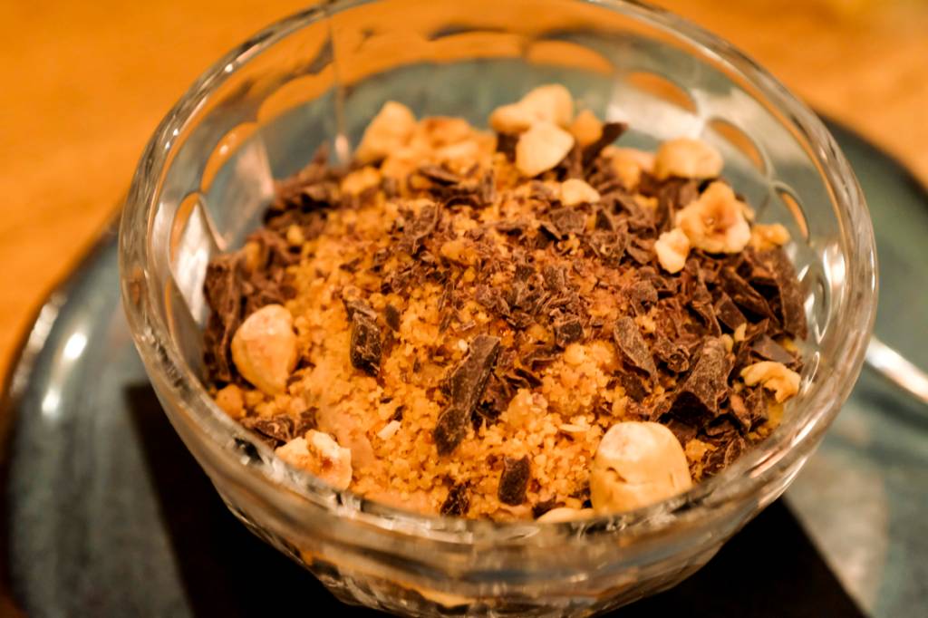 A mousse de gianduia: deliciosa