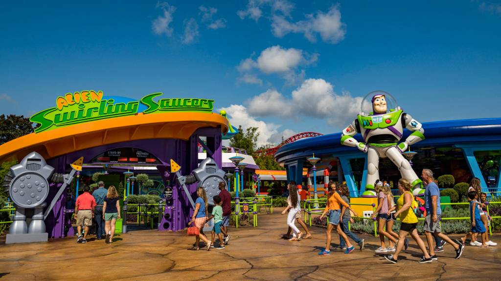 Alien Swirling Saucers in Toy Story Land Alien Swirling Saucers in Toy Story Land