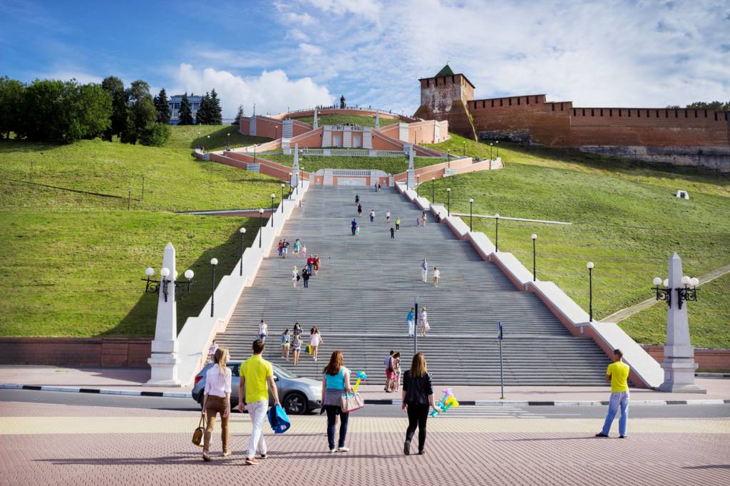 Escadaria Chkalov, Nizhny Novgorod Escadaria Chkalov, Nizhny Novgorod
