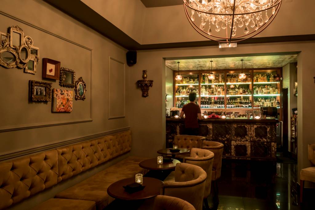 Red Frog Lisboa O salão do bar: inspirado nos speakeasy que reinaram durante a Lei Seca nos Estados Unidos