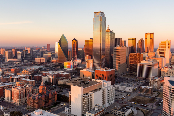 Skyline de Dallas, no Texas