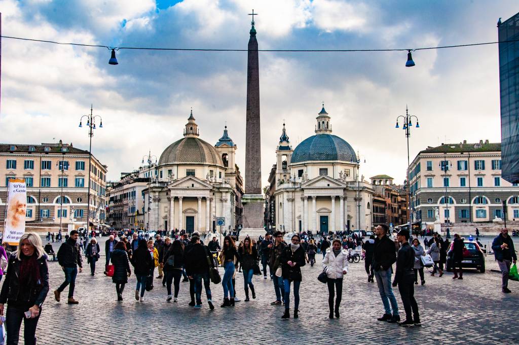 Piazza del Popolo, Roma, Itália Piazza del Popolo, Roma, Itália