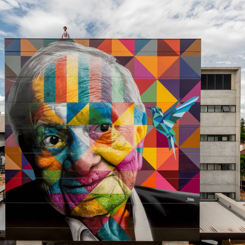 Mural “Mario Quintana”, do Kobra. Porto Alegre Mural “Mario Quintana”, do Kobra. Porto Alegre