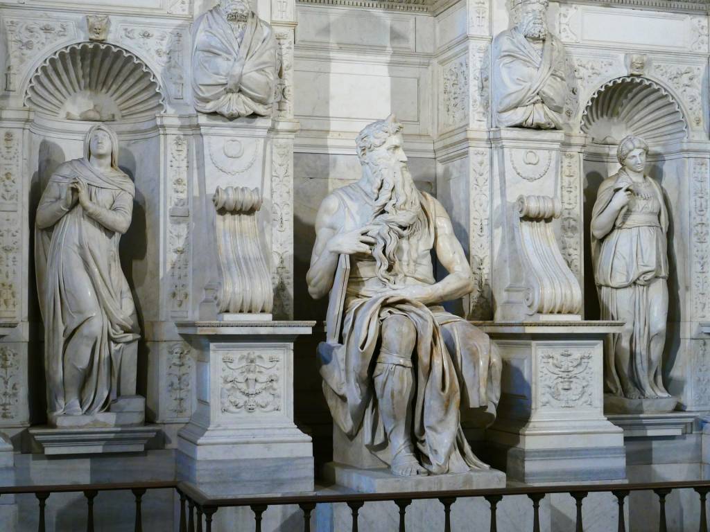 Moisés, Michelangelo, San Pietro in Vicoli, Roma, Itália Moisés, Michelangelo, San Pietro in Vicoli, Roma, Itália