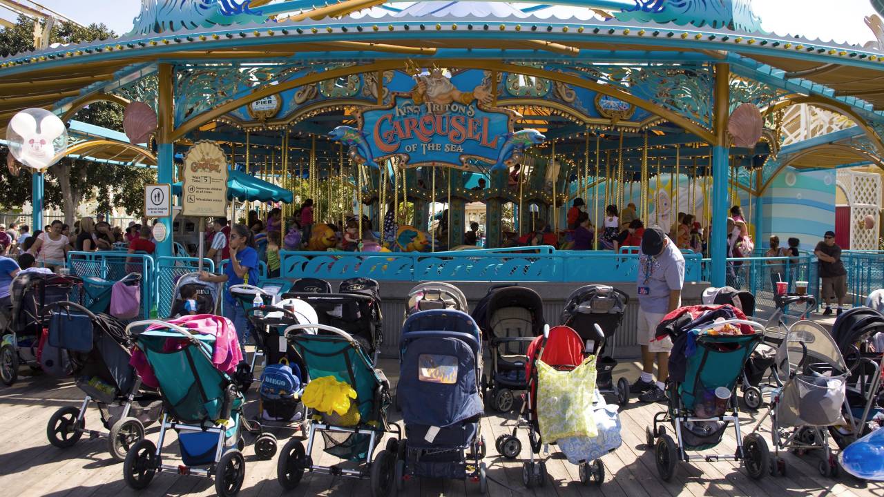Carrinhos de bebê na Disney Califórnia