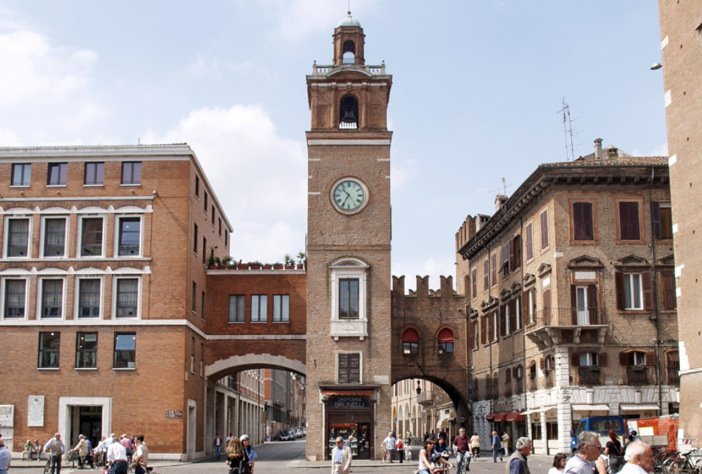 Torre dell’Orologio, Ferrara, Emília-Romagna, Itália