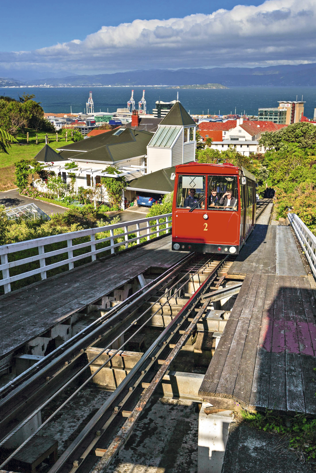 Bondinho em Wellington, Nova Zelândia