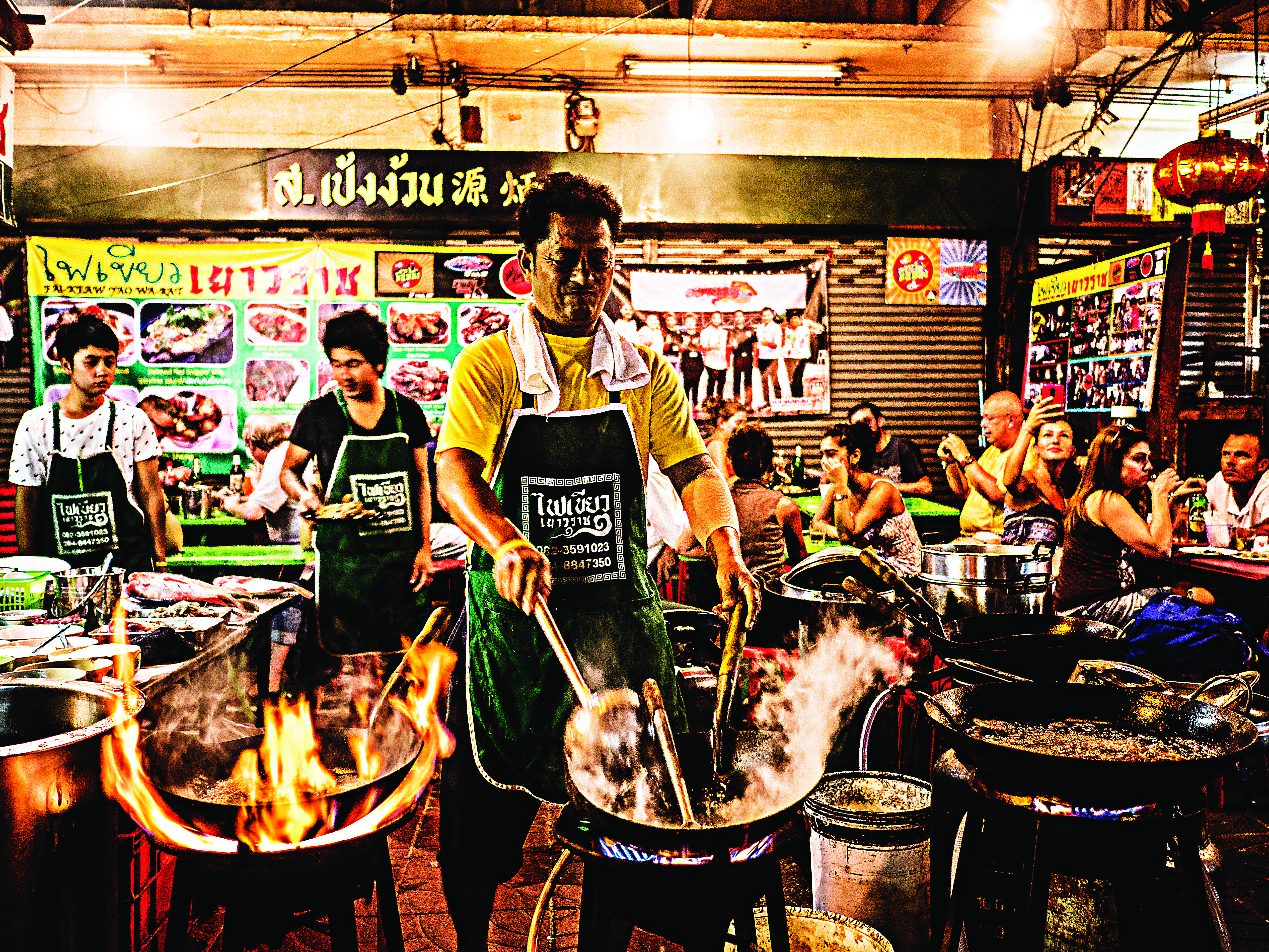 Street food em Bangkok, Tailândia