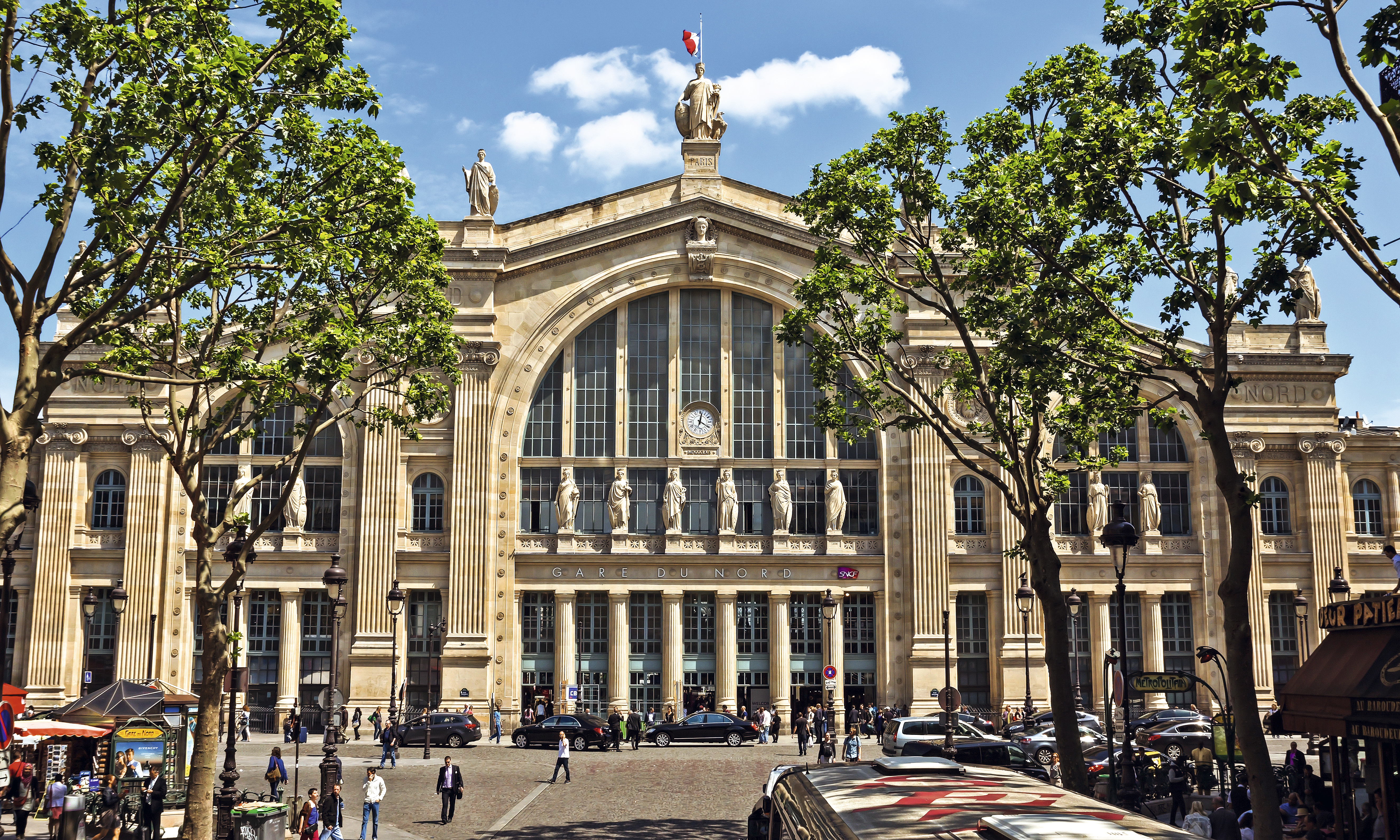 Estação de trem Gare du Nord, em Paris, França