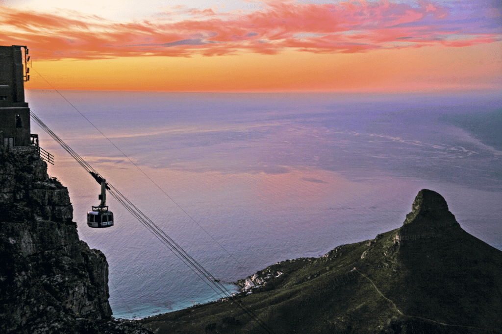 Teleférico de Table Mountain, África do Sul Teleférico de Table Mountain, África do Sul