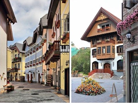Réplica de Hallstatt em Huizhou, Guangdong, China Réplica de Hallstatt em Huizhou, Guangdong, China