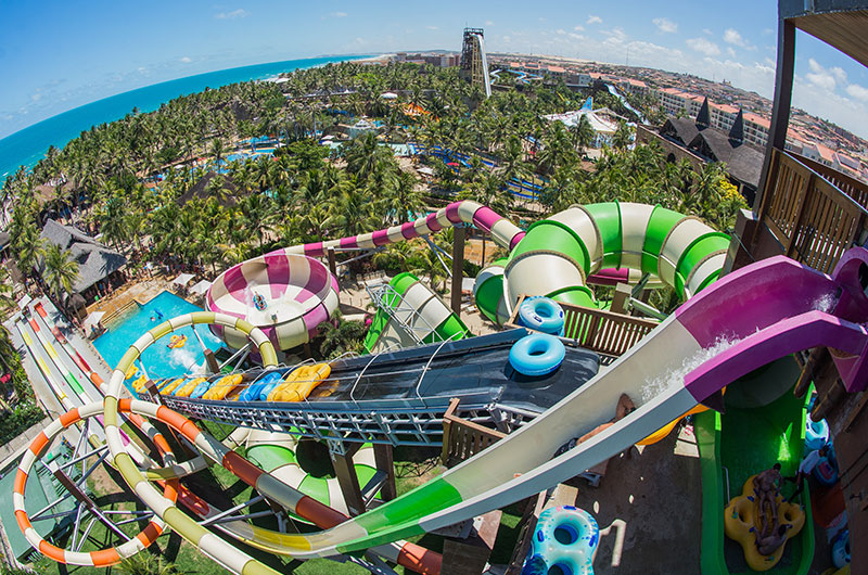 O Arrepius é uma das atrações radicais do Aqua Park, Beach Park, Aquiraz