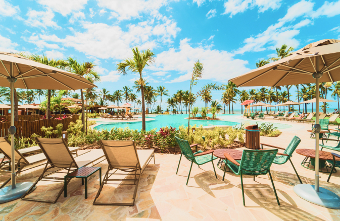 A piscina do Sauípe Premium Brisa agora tem borda infinita A piscina do Sauípe Premium Brisa agora tem borda infinita