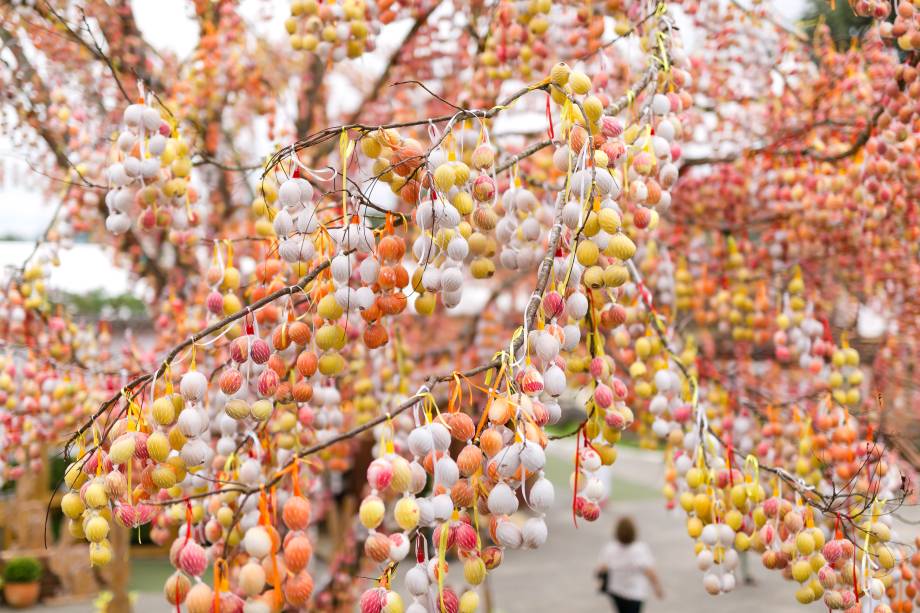 Detalhes da Osterbaum da festa de 2019