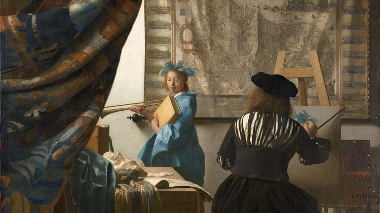 “A arte da pintura”, de Johannes Vermeer “A arte da pintura”, de Johannes Vermeer