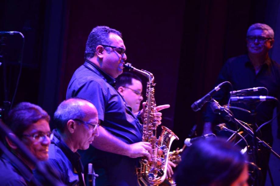 Amazonas Band durante o lançamento do 10º Festival Amazonas Jazz Amazonas Band durante o lançamento do 10º Festival Amazonas Jazz