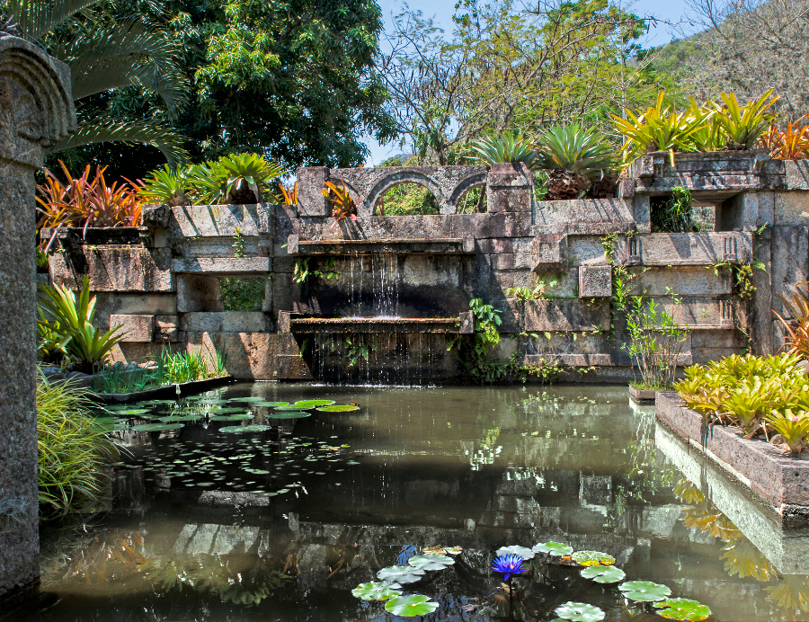 Sítio Roberto Burle Marx, Rio de Janeiro, Brasil Lago no Sítio Roberto Burle Marx