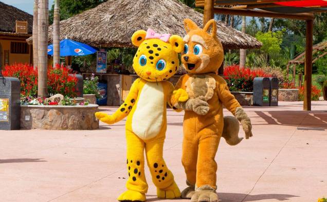 O Hot Park costuma receber a visita dos personagens da Turminha da Zooeira, que tiram foto com as crianças. O Hot Park costuma receber a visita dos personagens da Turminha da Zooeira, que tiram foto com as crianças.