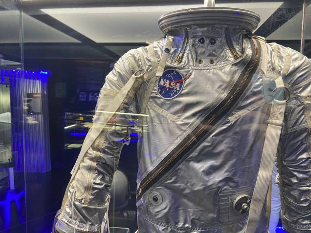 Detalhe de um dos trajes espaciais da Nasa Detalhe de um dos trajes espaciais da Nasa