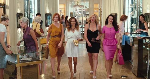 O quarteto faz compras na Bergdorf Goodman. O quarteto faz compras na Bergdorf Goodman.