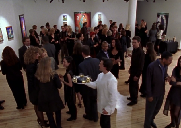Evento na Louis K. Meisel Gallery, onde Charlotte trabalhava. Evento na Louis K. Meisel Gallery, onde Charlotte trabalhava.