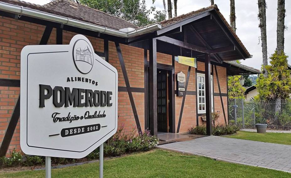 Fachada da Pomerode Alimentos.