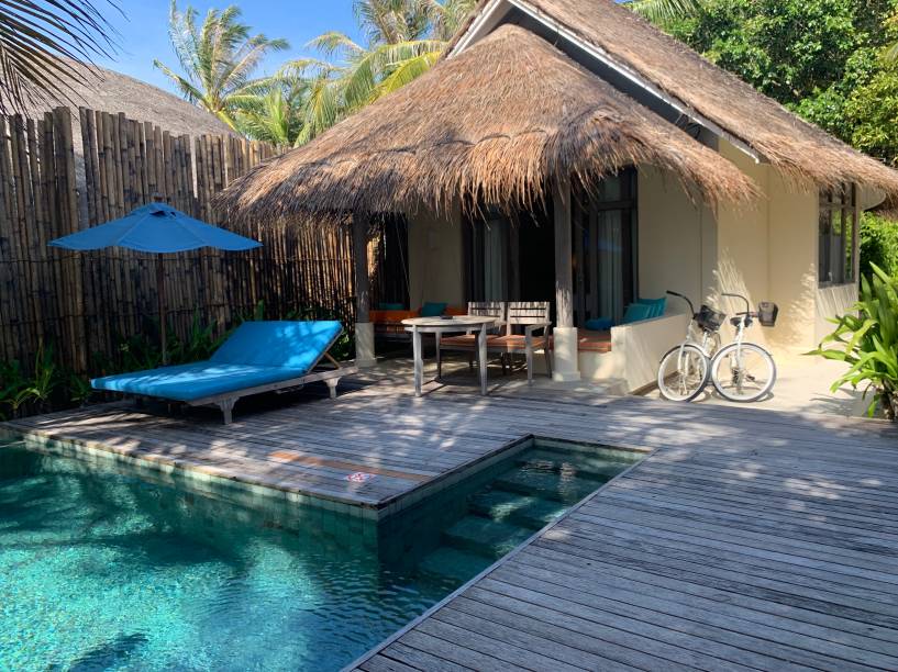 Beach villa com piscina do Anantara Dhigu: uma casa de praia pra chamar de sua