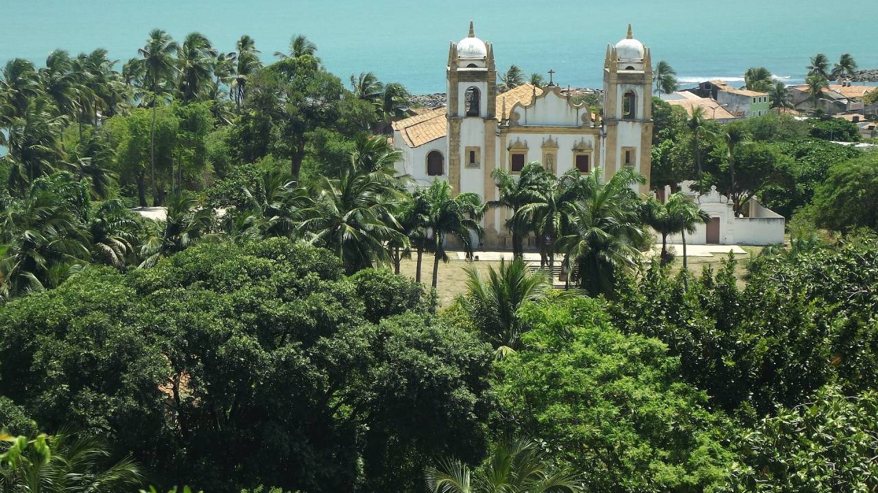 A vista do alto da Sé e aquele marzão.