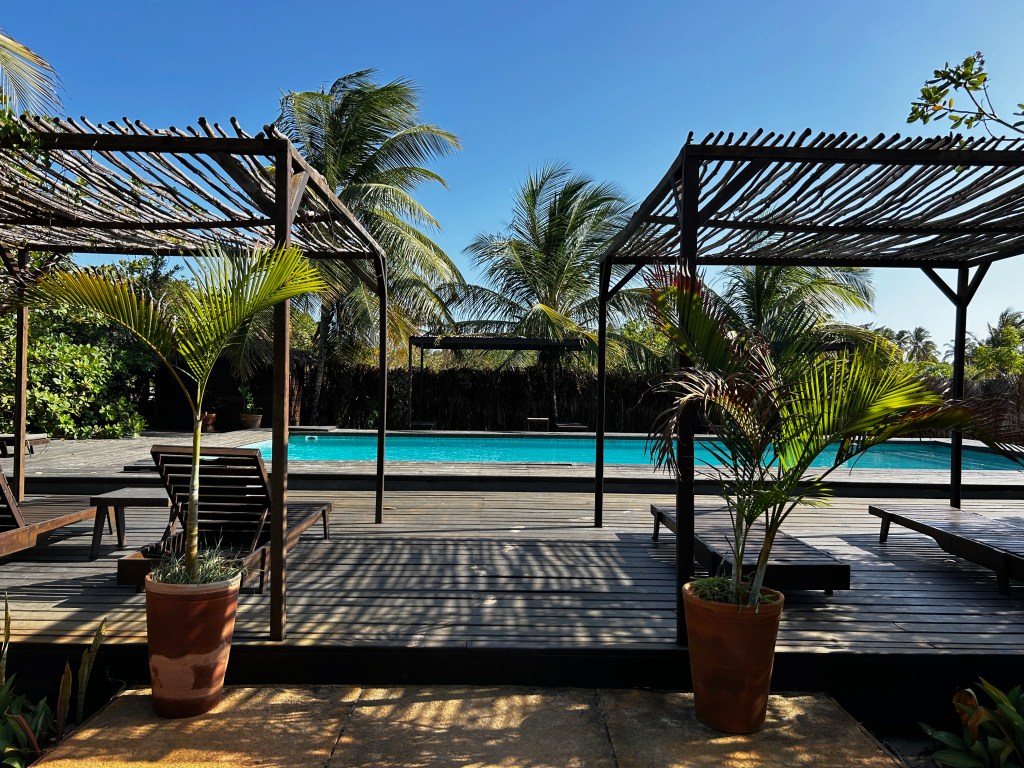 A piscina da La Ferme de Georges