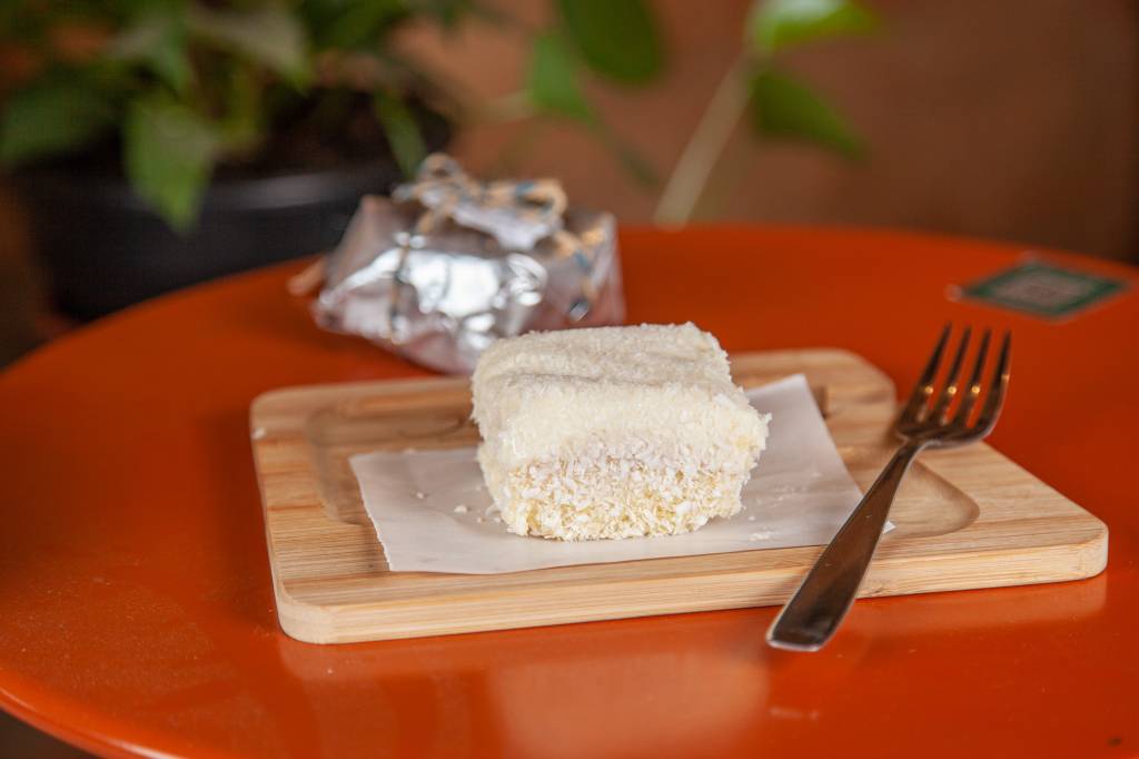 Bolo de coco, J. Café, São Paulo, Brasil Bolo de coco, J. Café, São Paulo, Brasil