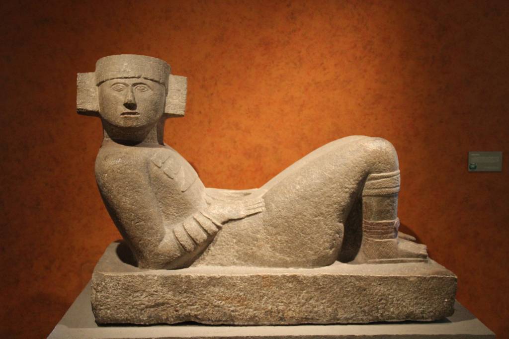 Chac Mool, no Museu Nacional de Antropologia, na Cidade do México Chac Mool, no Museu Nacional de Antropologia, na Cidade do México
