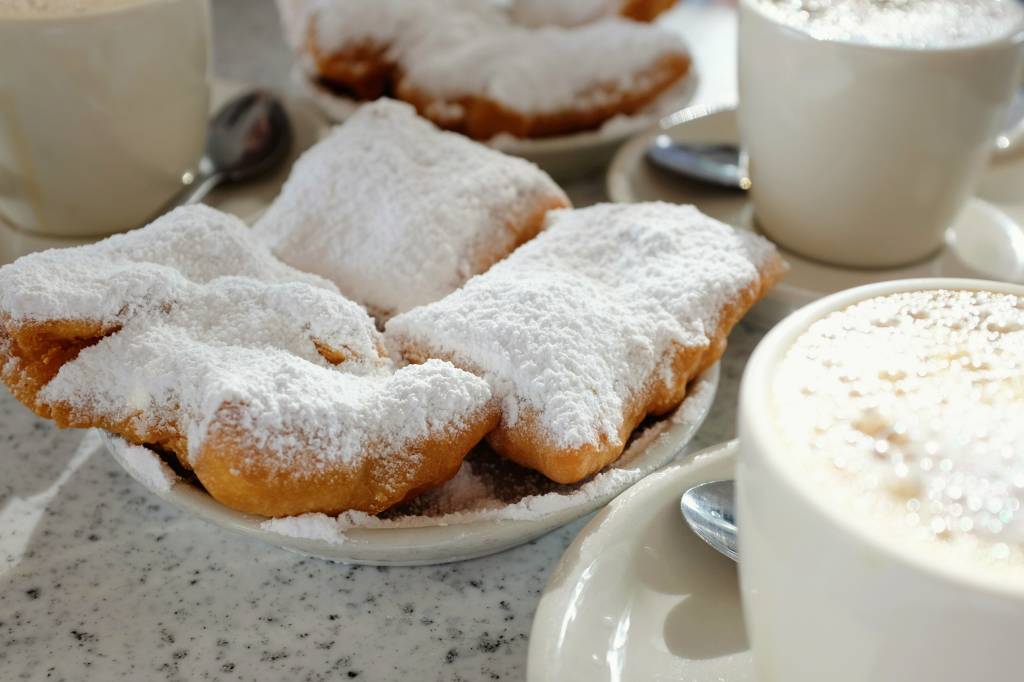Cafe du Monde, Nova Orleans, Louisiana, Estados Unidos Cafe du Monde, Nova Orleans, Louisiana, Estados Unidos
