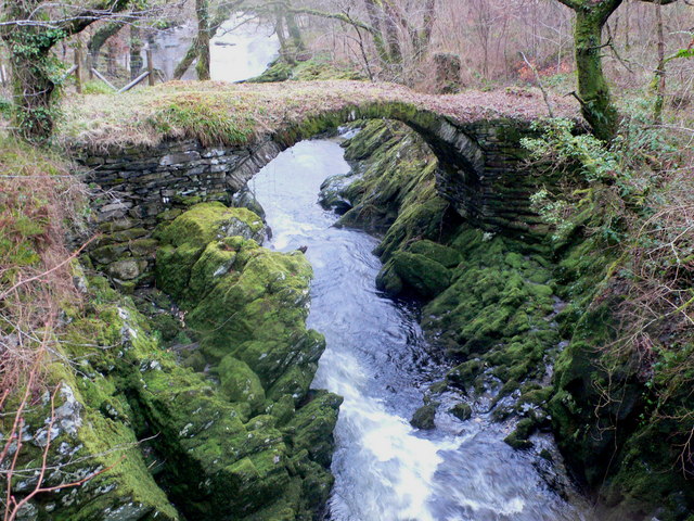 Penmachno Roman Bridge, País de Gales Penmachno Roman Bridge, País de Gales