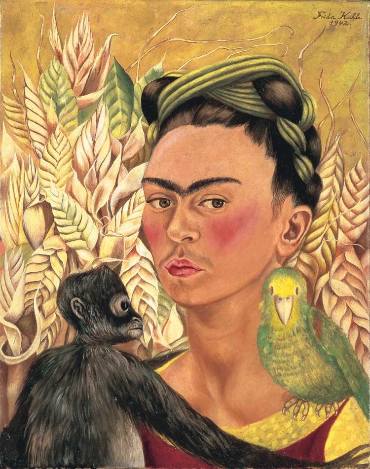 autorretrato-com-macaco-e-papagaio-frida-kahlo