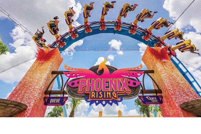 Phoenix Rising, Busch Gardens, Tampa, Flórida, Estados Unidos
