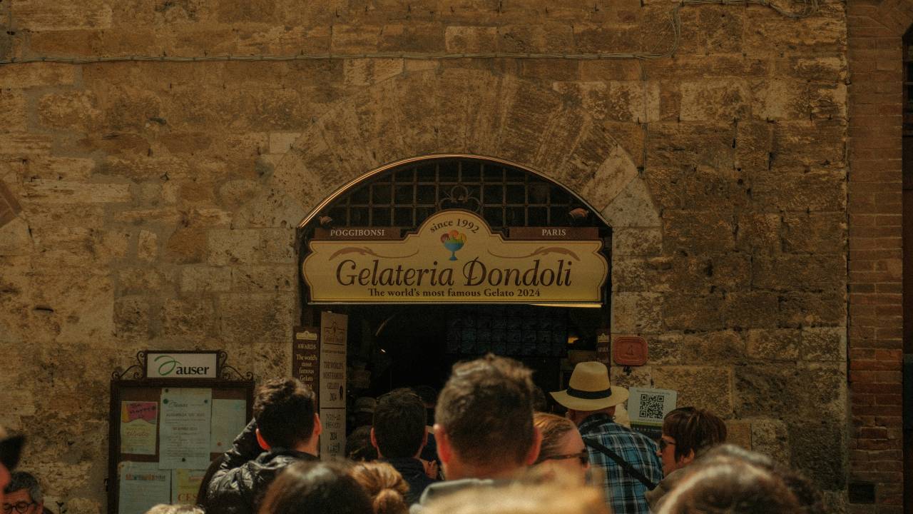 Gelateria Dondoli, San Gimignano, Toscana, Itália