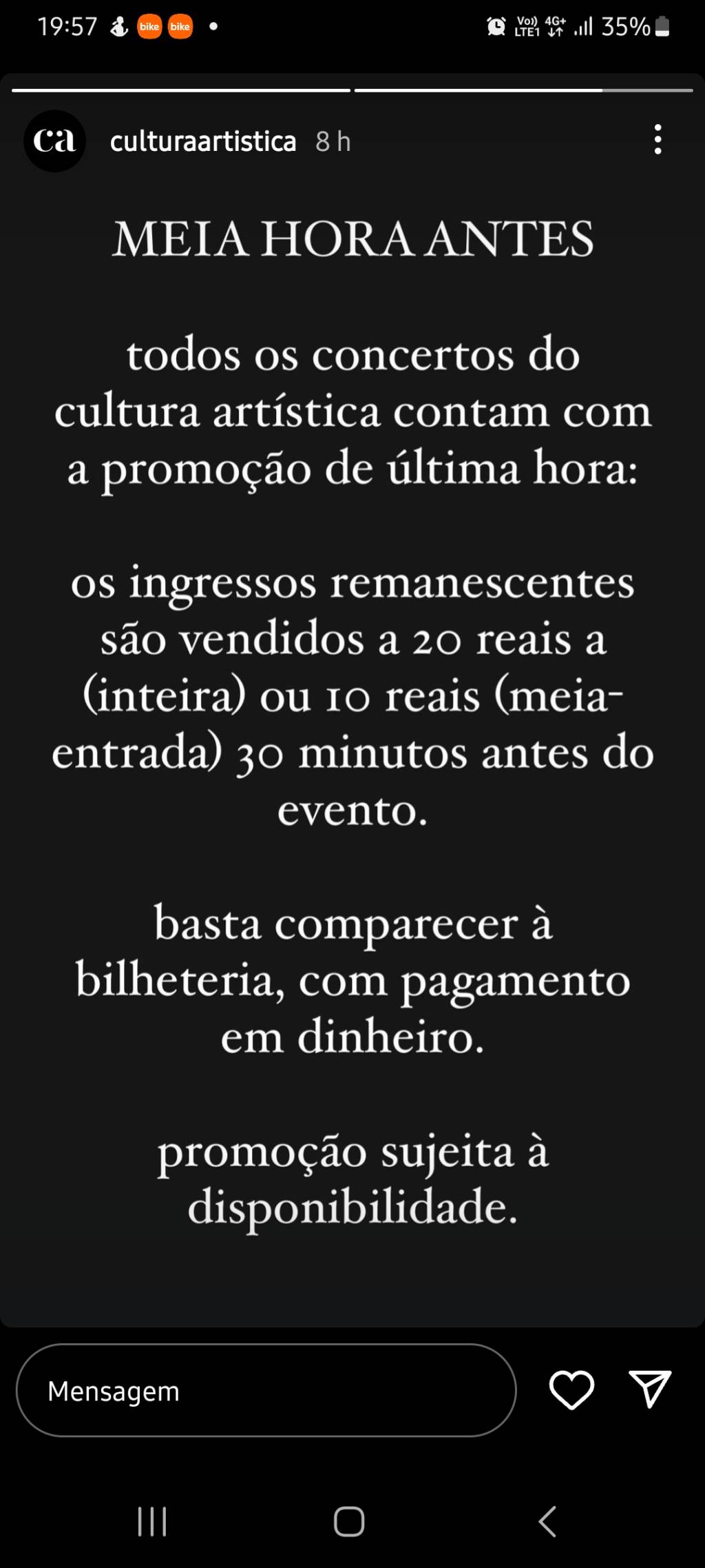 Screenshot_20240831_195730_Instagram Comunicado do Cultura Artística no Instagram