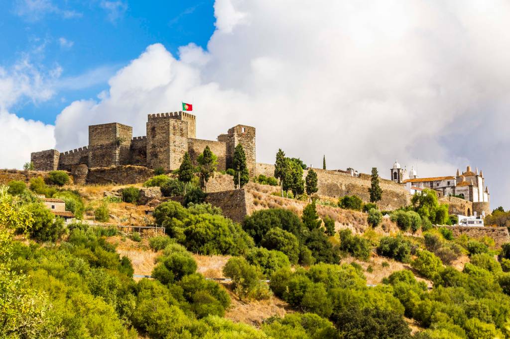 Vista panorâmica de Monsaraz O onipresente castelo de Monsaraz