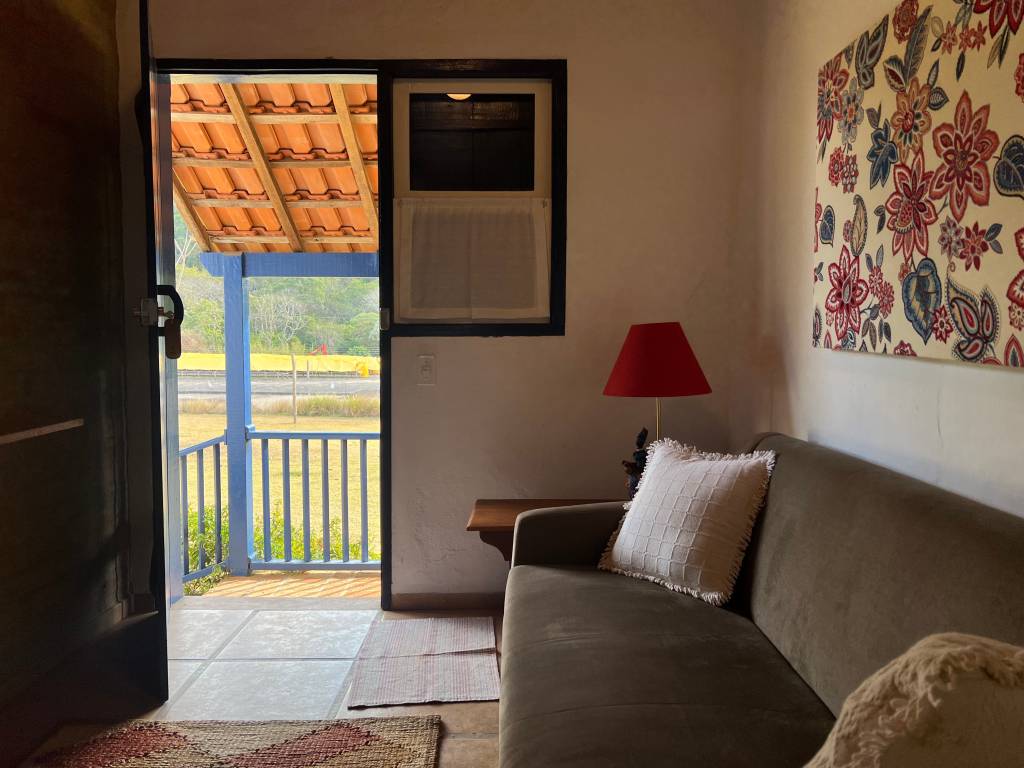 Fiquei hospedada no chalé 2, com capacidade para dois hóspedes