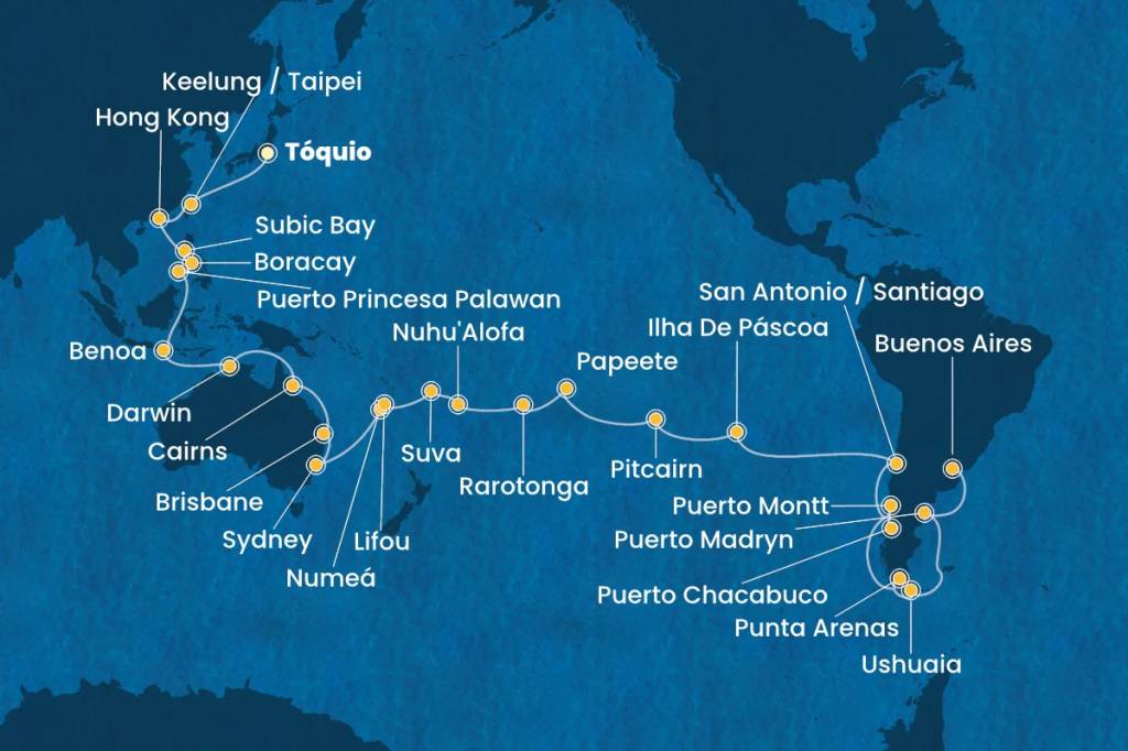itinerário costa serena 2026