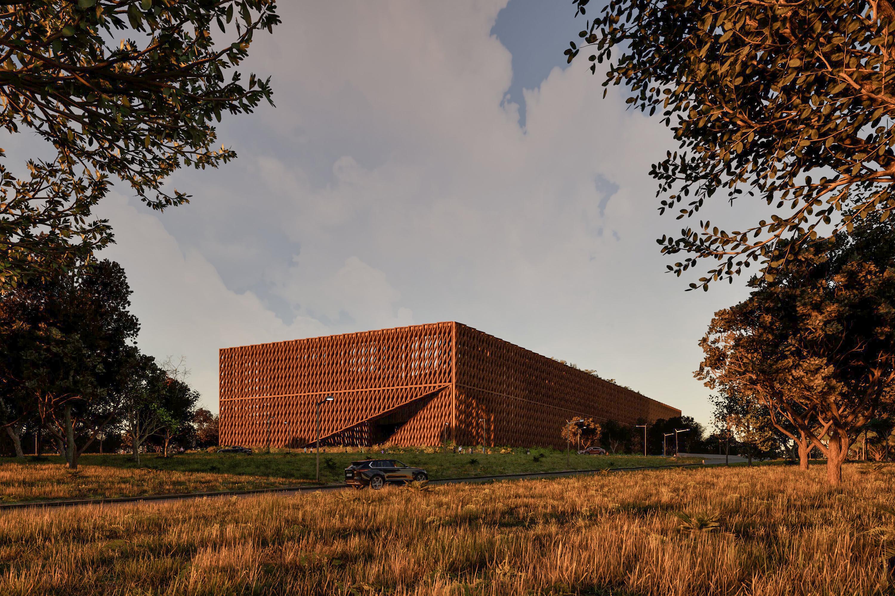projeto arquitetônico do Centre Pompidou Paraná